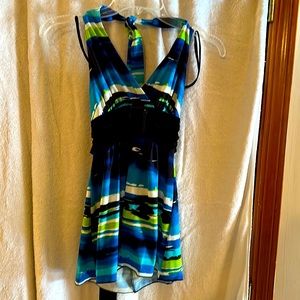 Juniors halter tank top